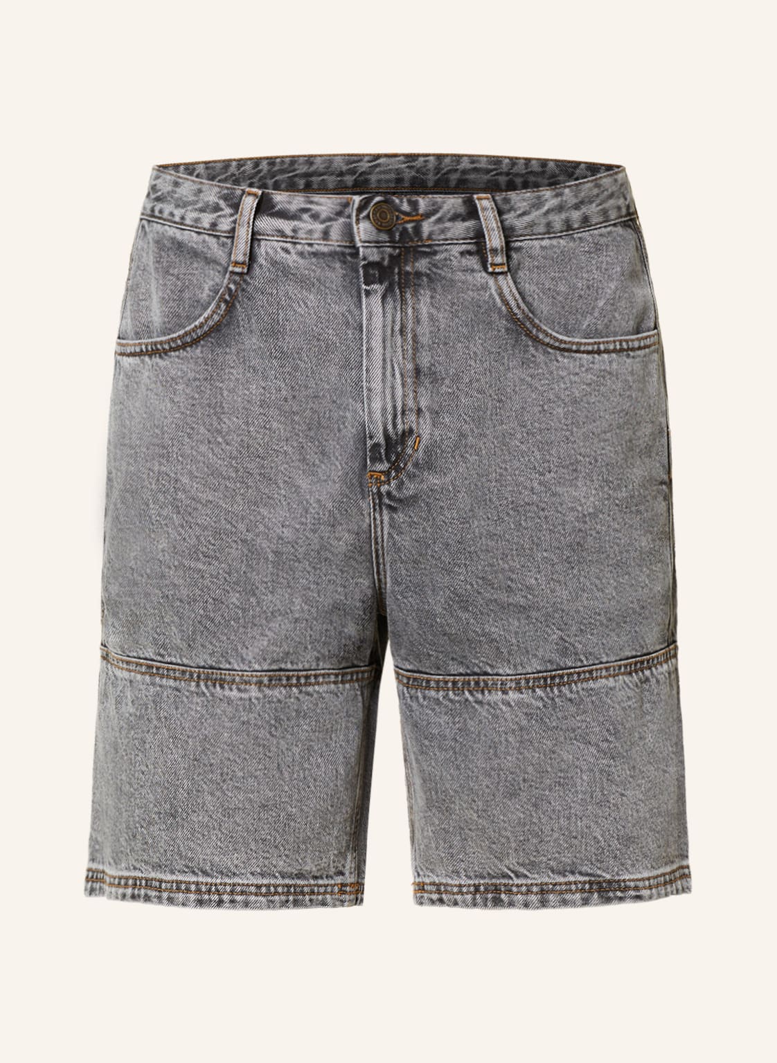 Image of American Vintage Jeansshorts Regular Fit grau