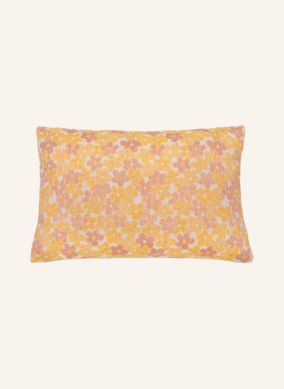 Image of Dagny Dekokissenhülle Mit Glitzergarn gelb