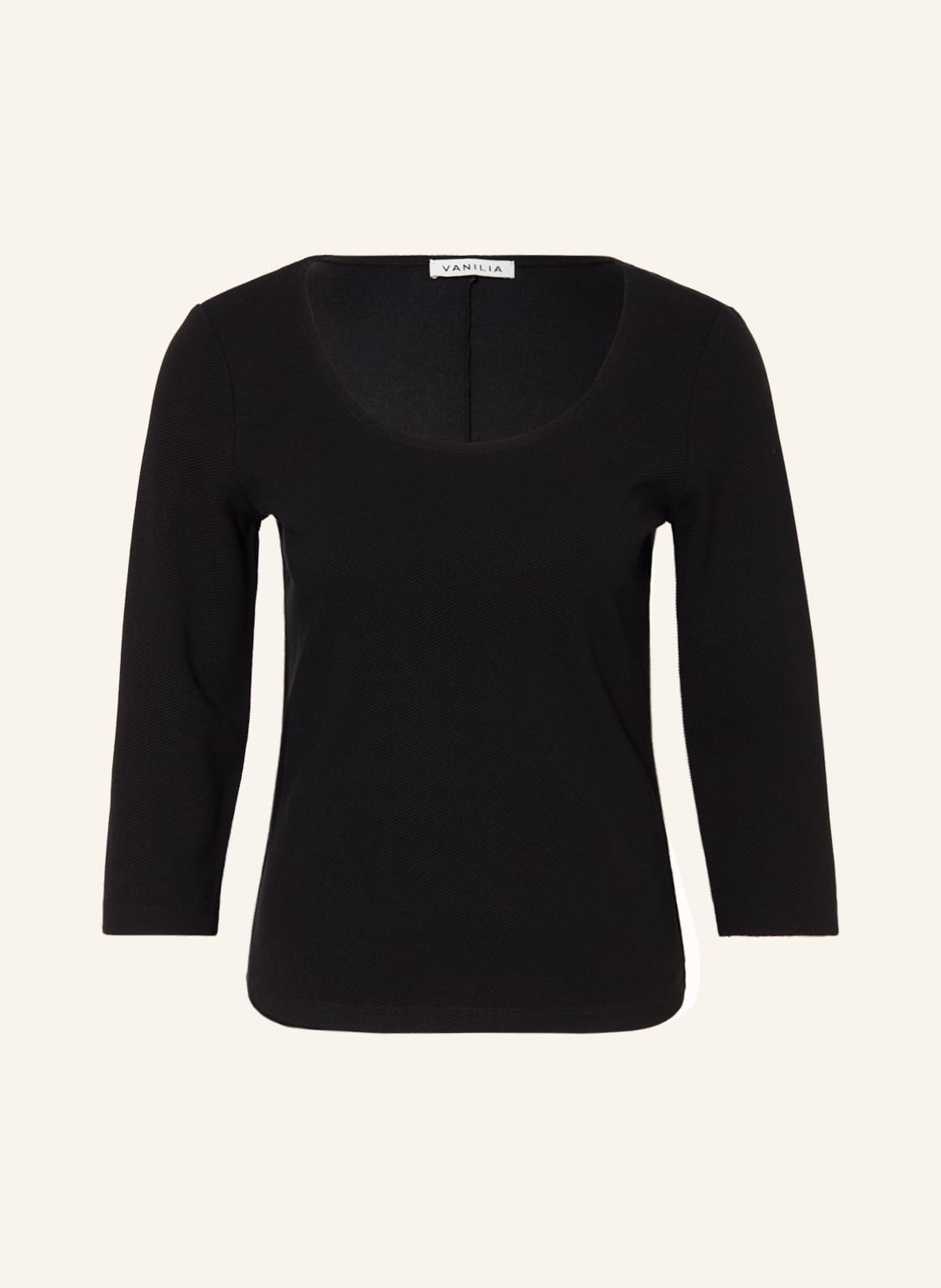 Image of Vanilia Shirt Mit 3/4-Arm schwarz