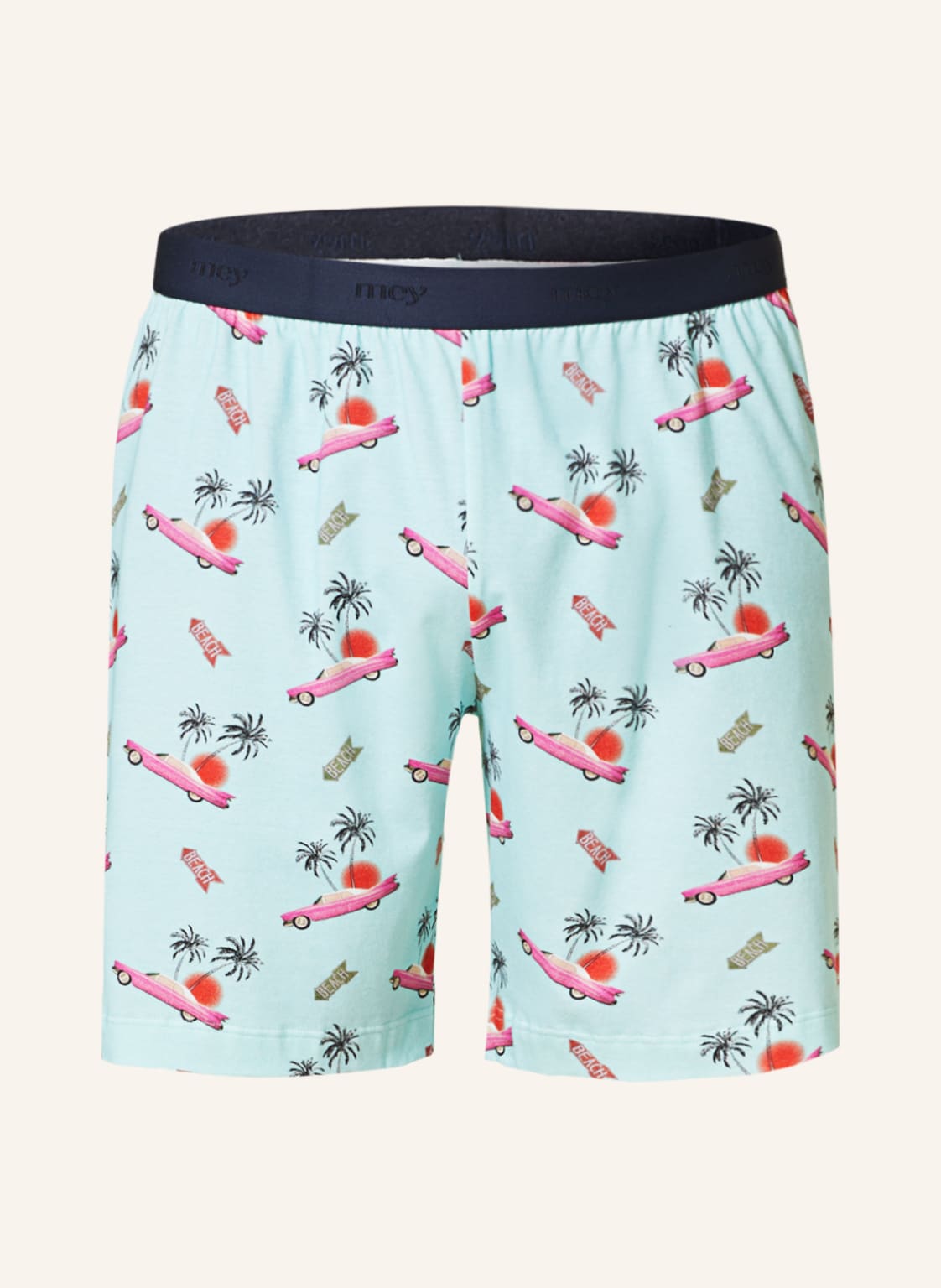 Image of Mey Lounge-Shorts Serie Re:Think Cadillac blau