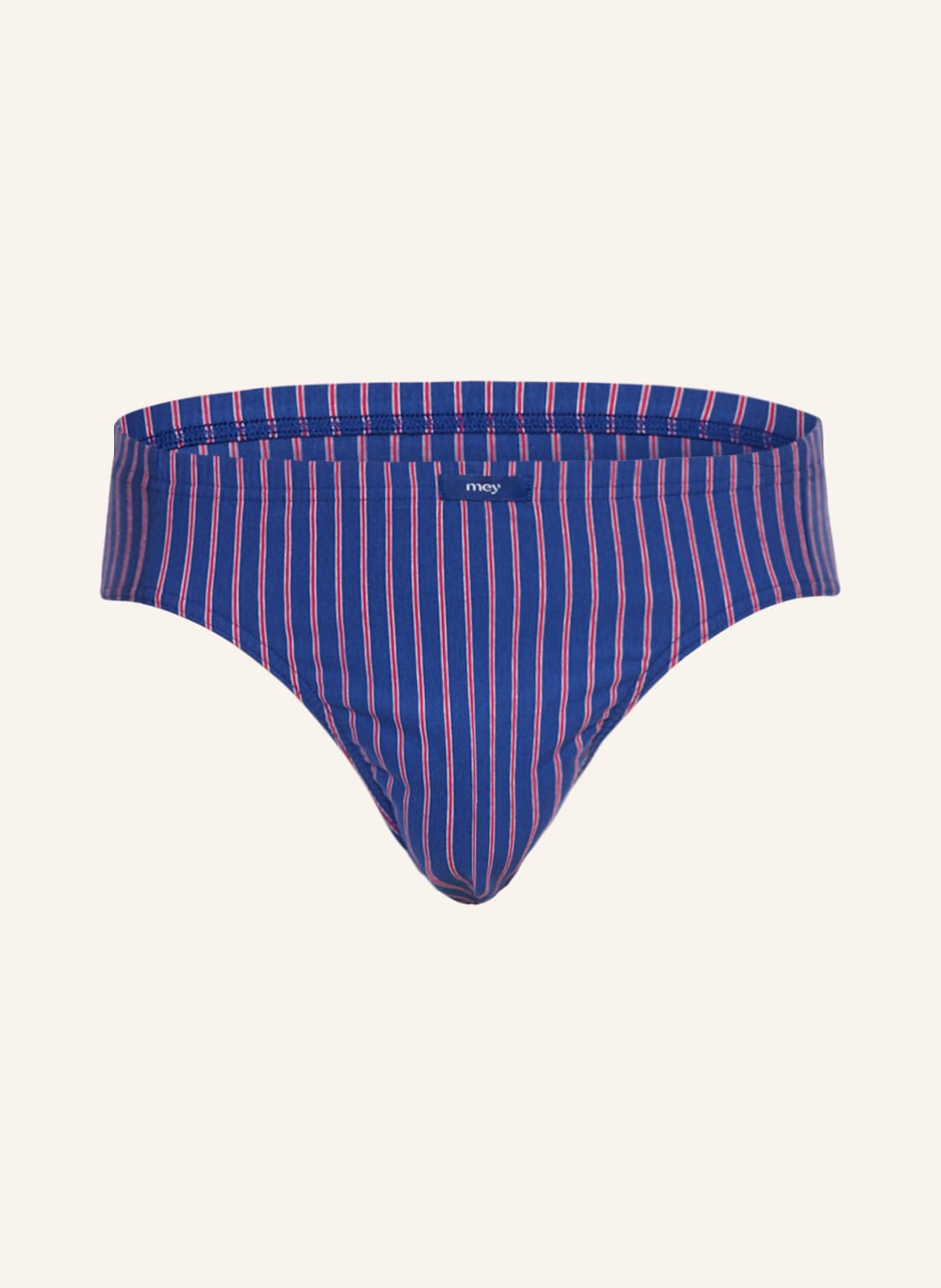 Image of Mey Slip Serie 3 Col Stripes blau