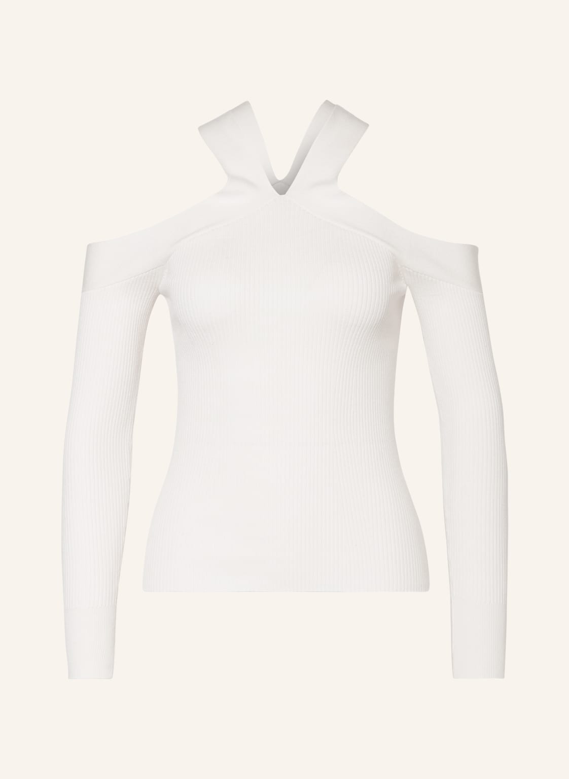 Image of Reiss Cold-Shoulder-Longsleeve Pamilla weiss