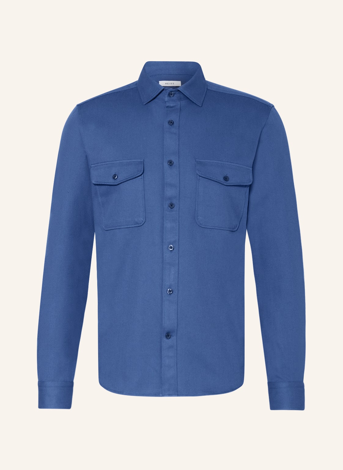 Image of Reiss Overshirt Arlo blau