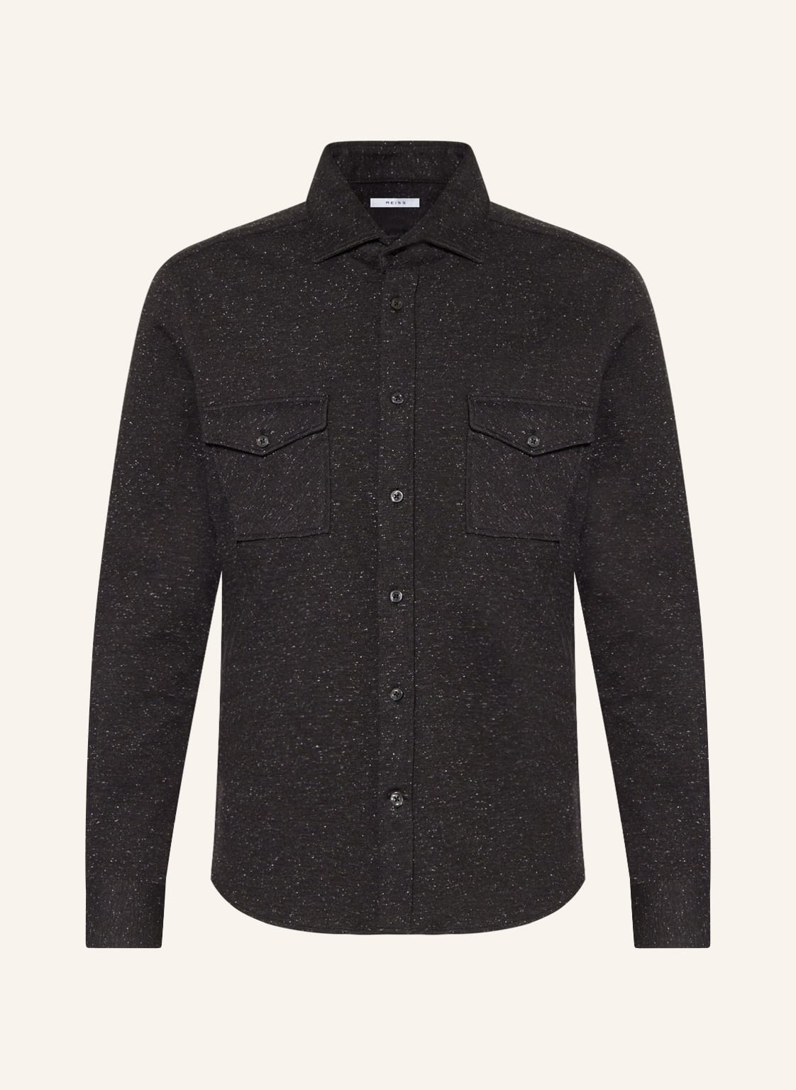 Image of Reiss Overshirt Grisham schwarz