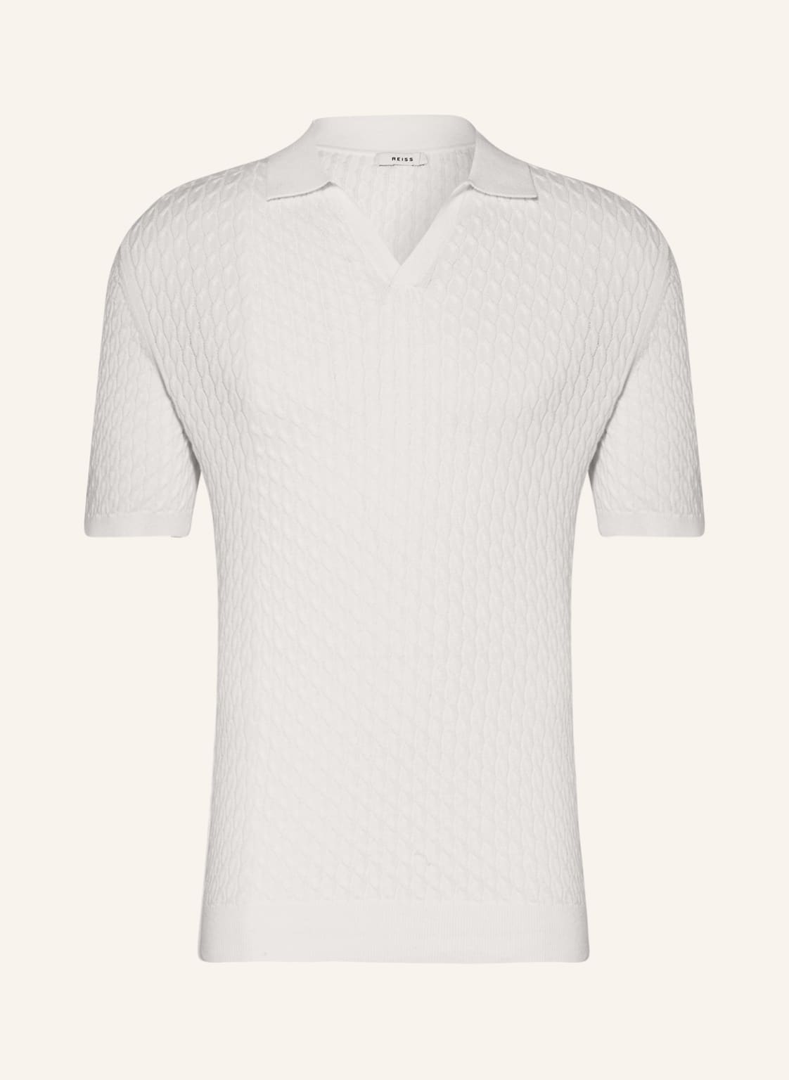 Image of Reiss Strick-Poloshirt Federico weiss