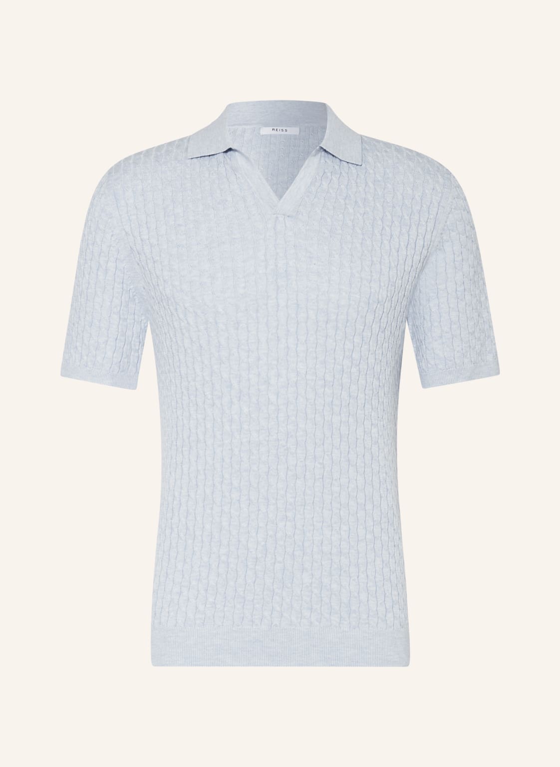 Image of Reiss Strick-Poloshirt Federico blau