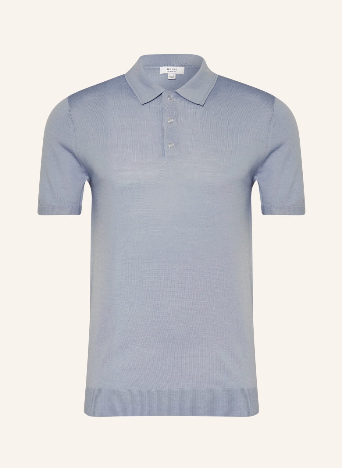 Image of Reiss Strick-Poloshirt Blair blau
