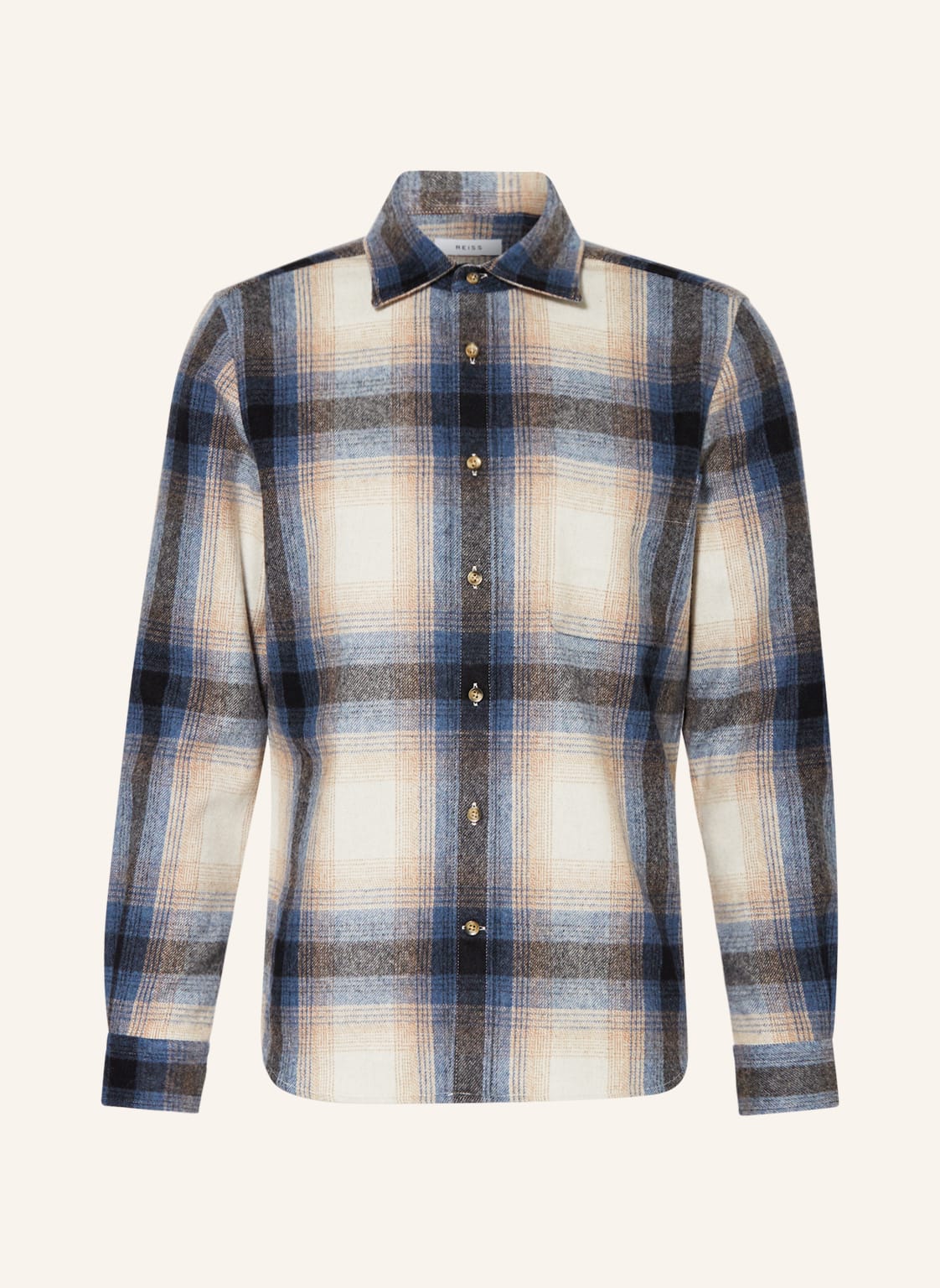 Image of Reiss Overshirt Frey blau