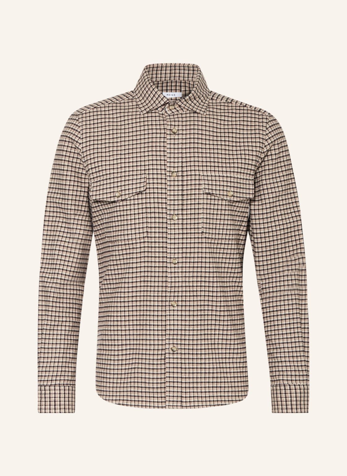 Image of Reiss Overshirt Harry beige