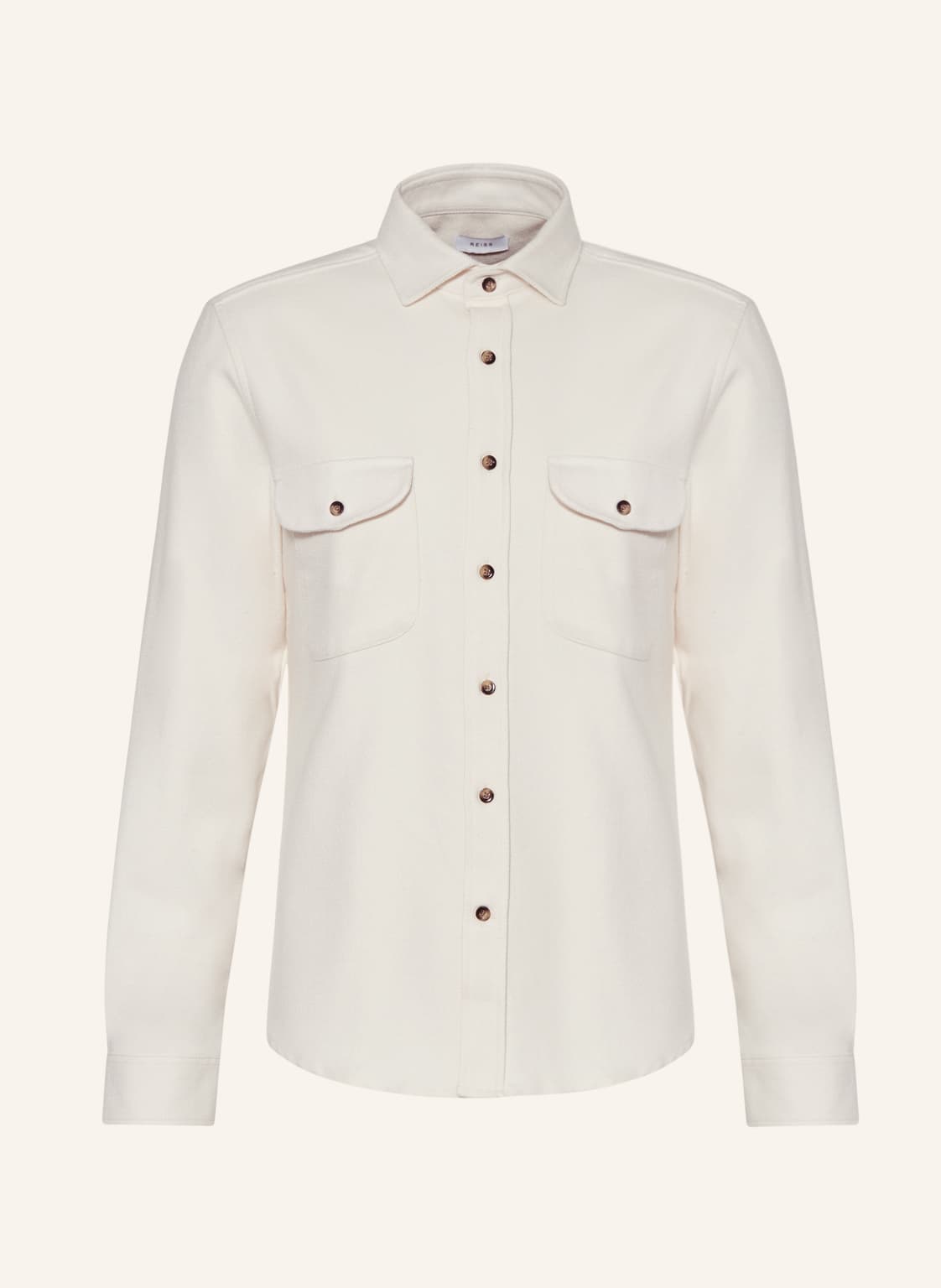 Image of Reiss Overshirt Burley beige