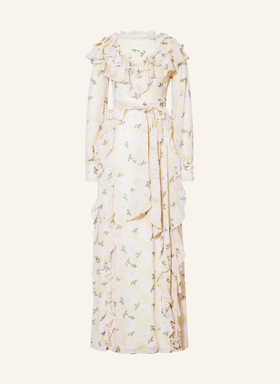 Image of Ted Baker Kleid Vivyana Mit Glitzergarn gelb