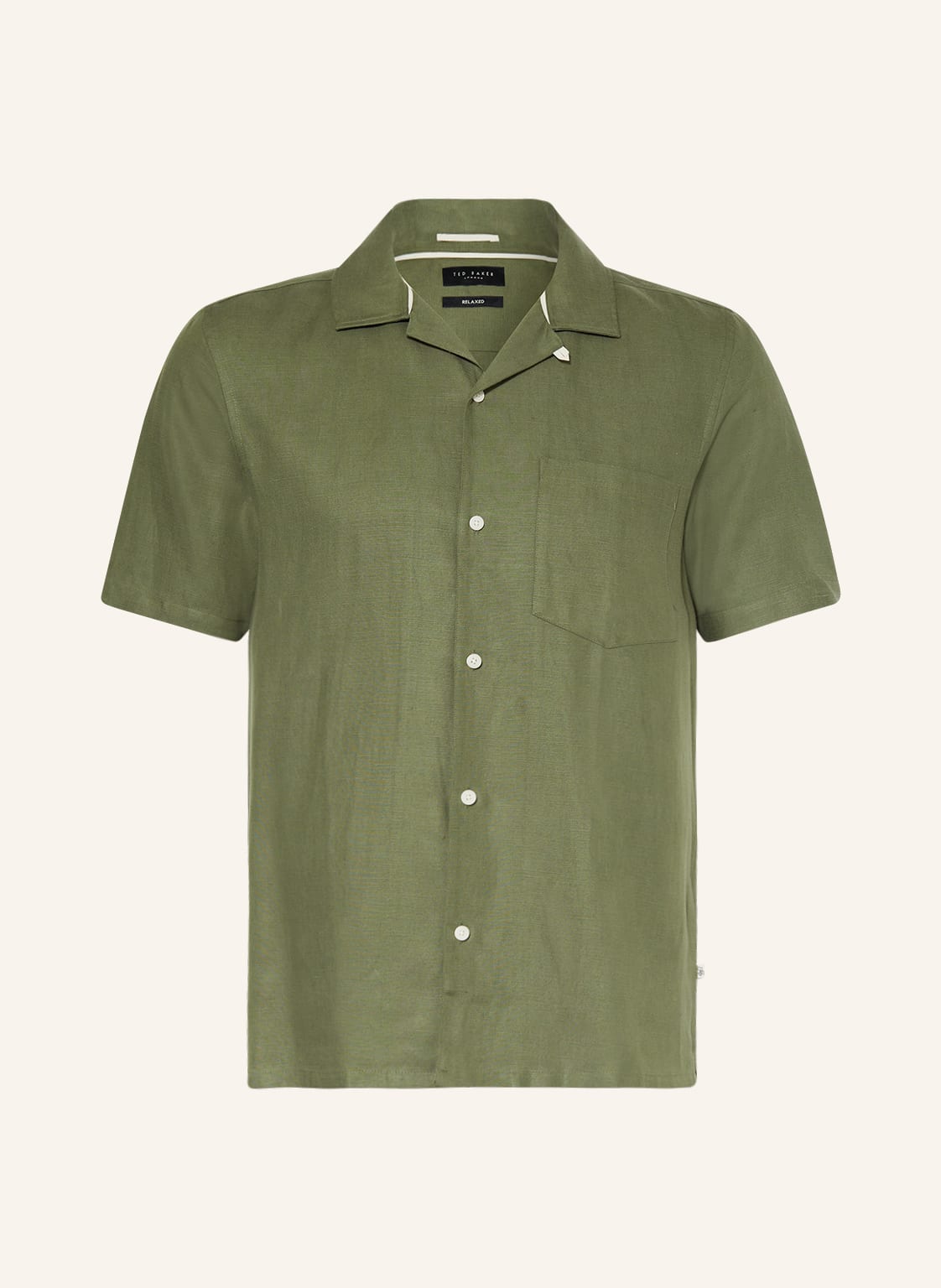 Image of Ted Baker Resorthemd Wesland Relaxed Fit Mit Leinen gruen