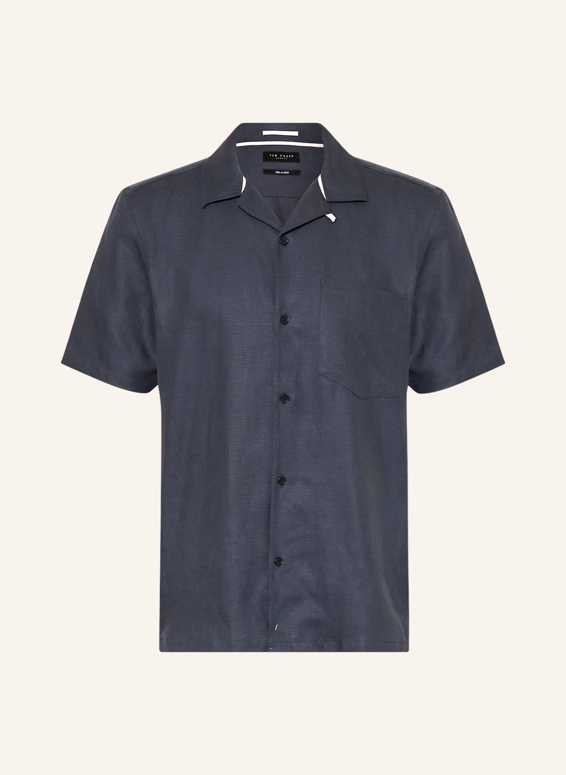 Image of Ted Baker Resorthemd Wesland Relaxed Fit Mit Leinen blau