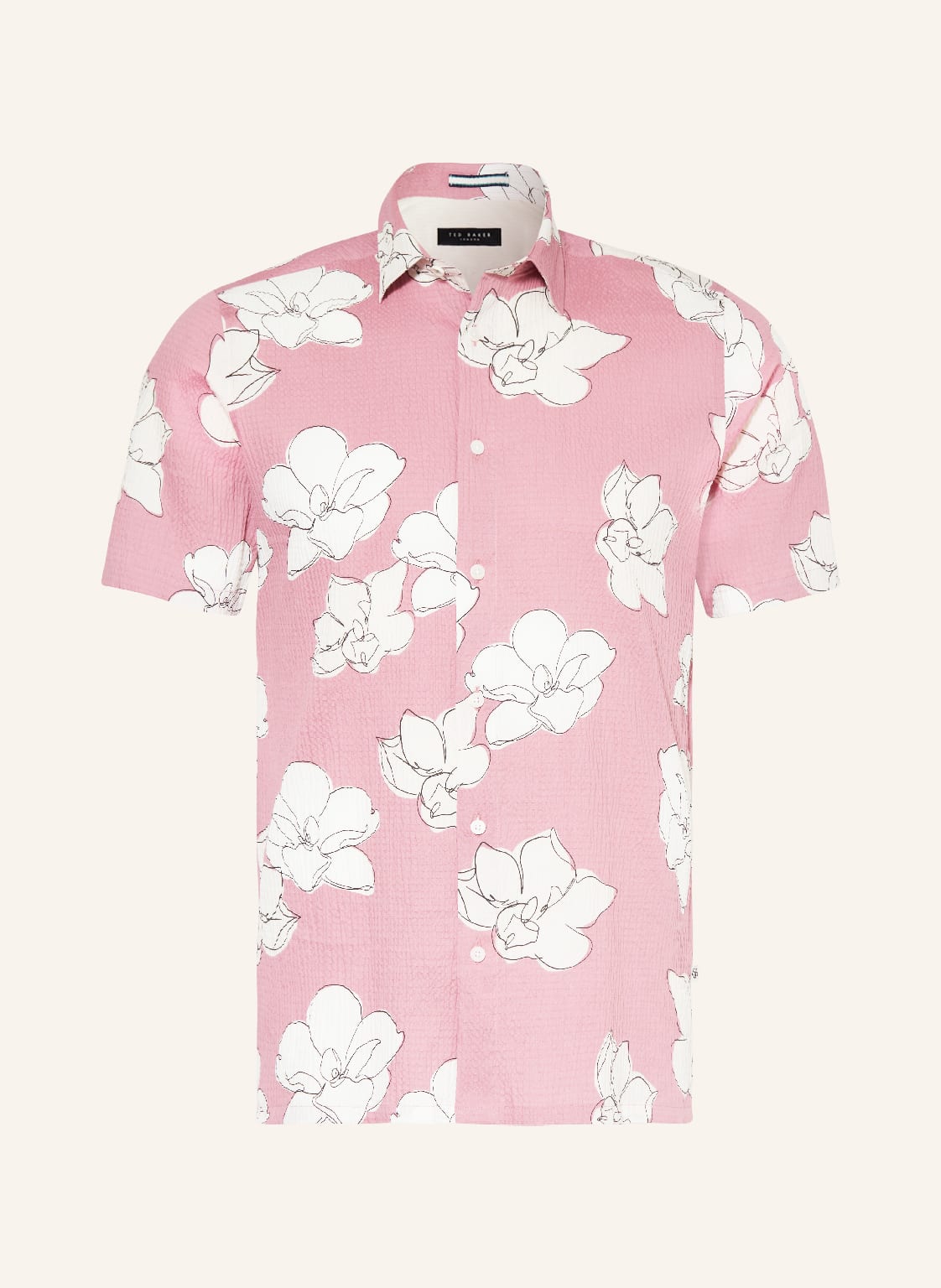 Image of Ted Baker Kurzarm-Hemd Coving Regular Fit rosa