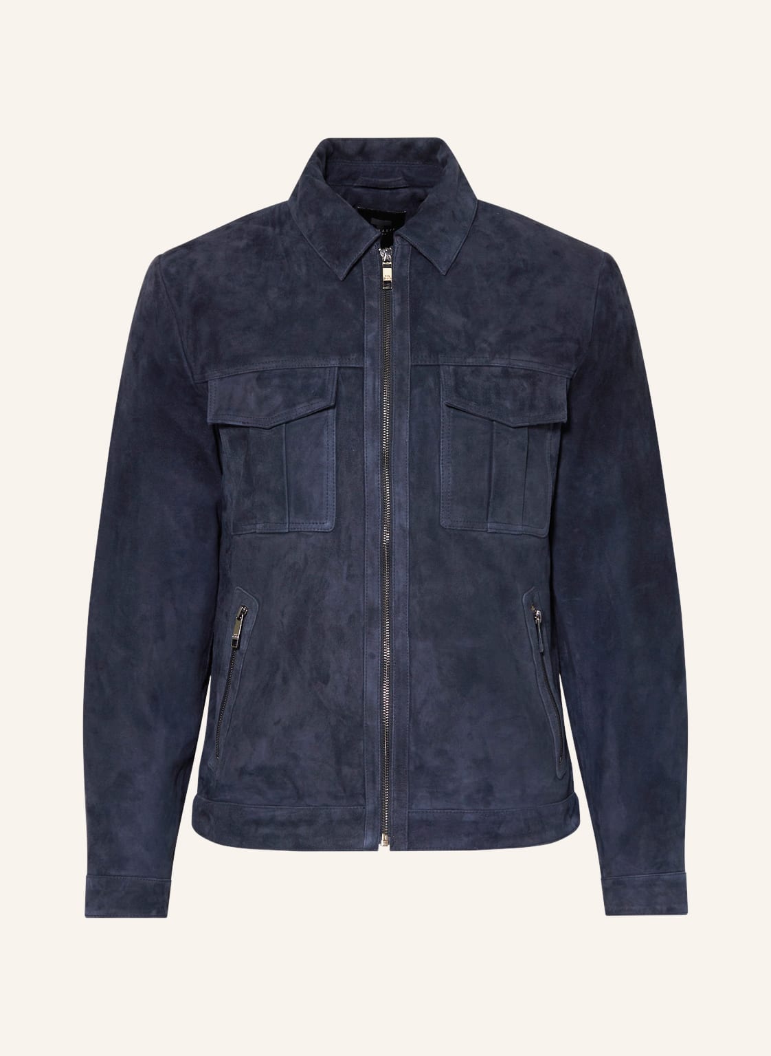 Image of Ted Baker Lederjacke Amped blau