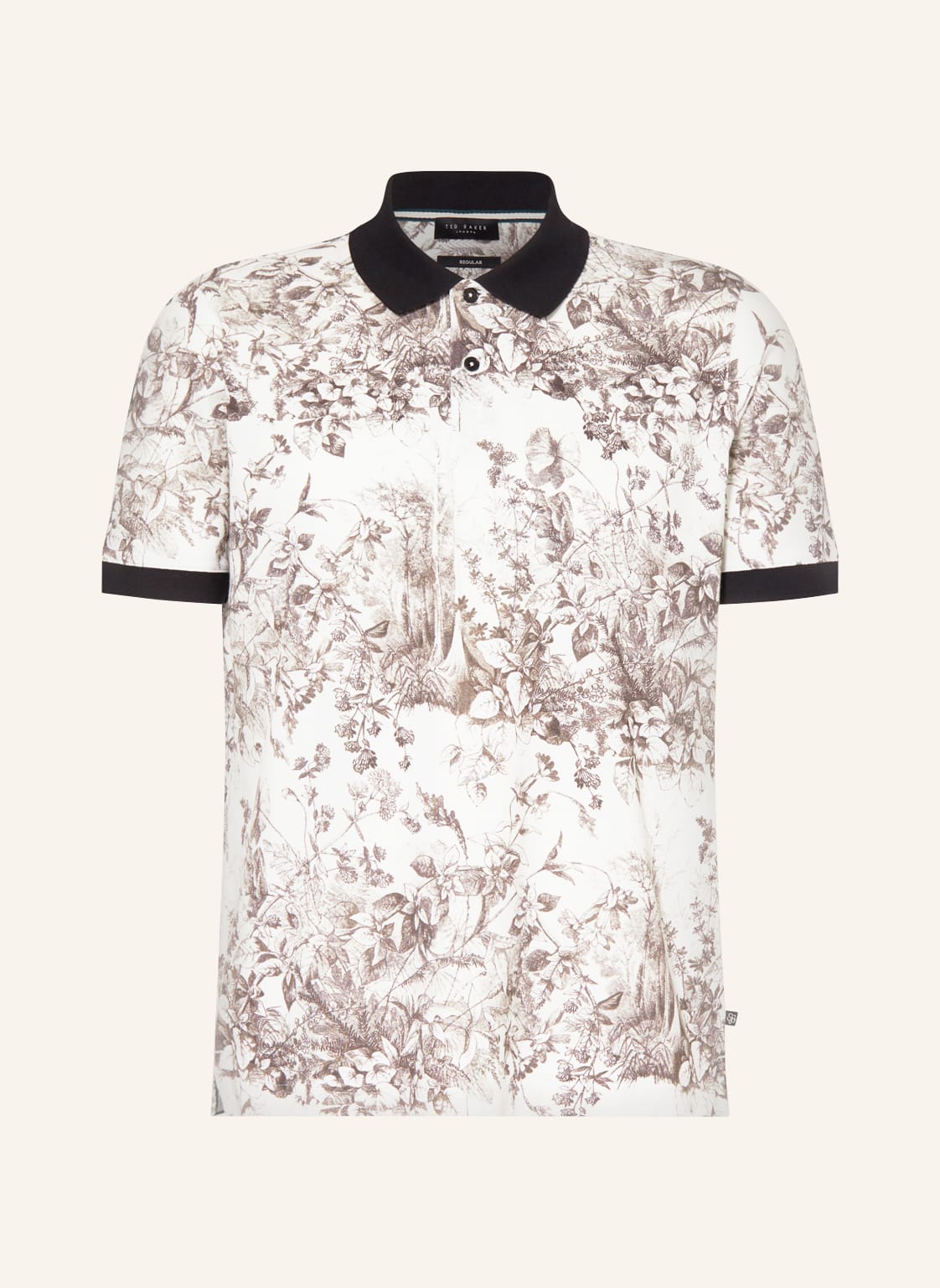 Image of Ted Baker Piqué-Poloshirt Quinten Regular Fit weiss