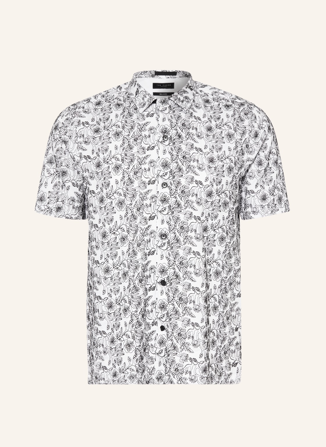 Image of Ted Baker Kurzarm-Hemd Mulben Relaxed Fit weiss