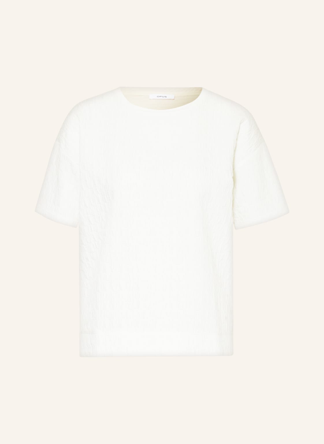 Image of Opus T-Shirt Sellona Im Materialmix weiss