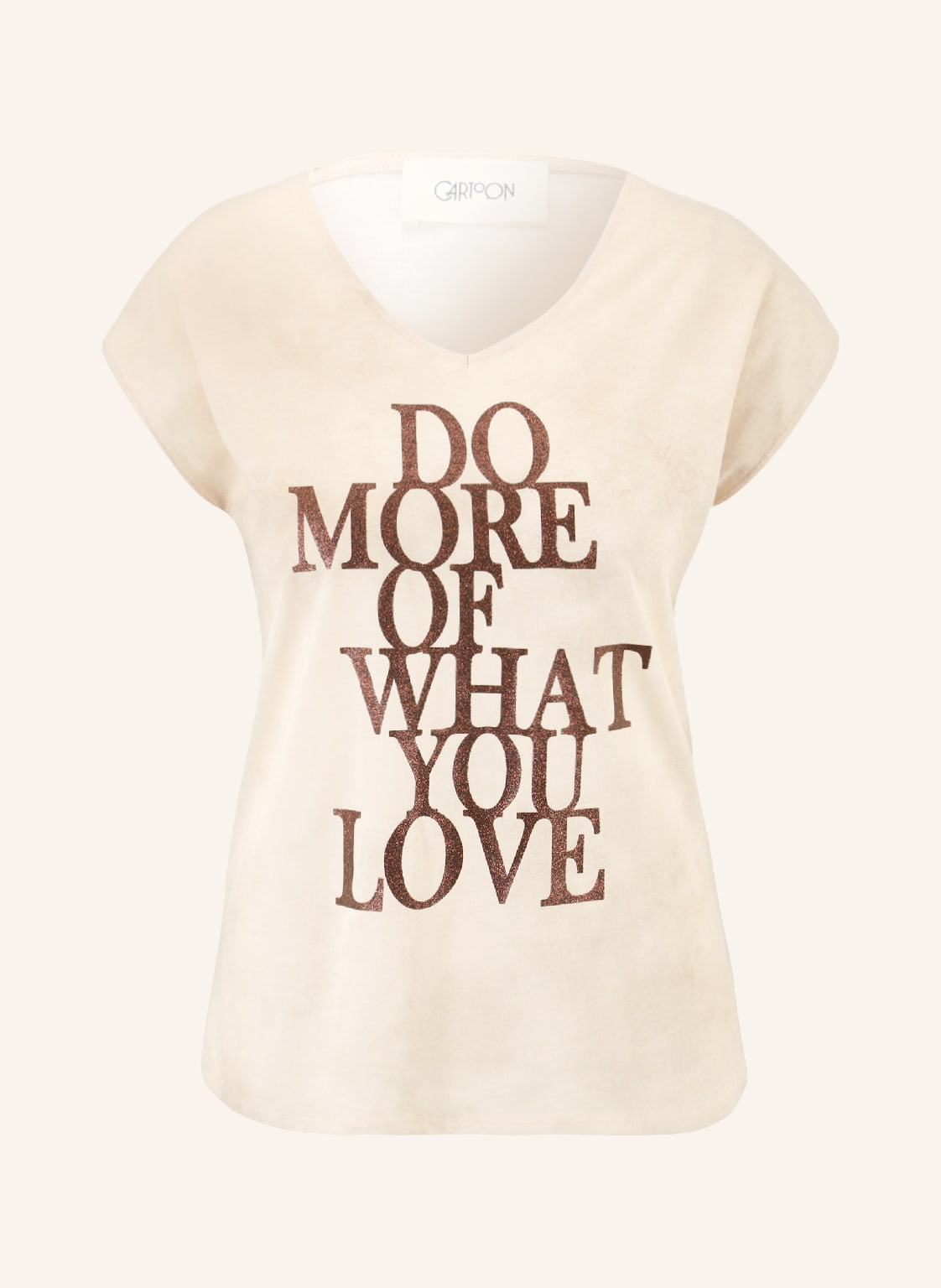 Image of Cartoon T-Shirt beige