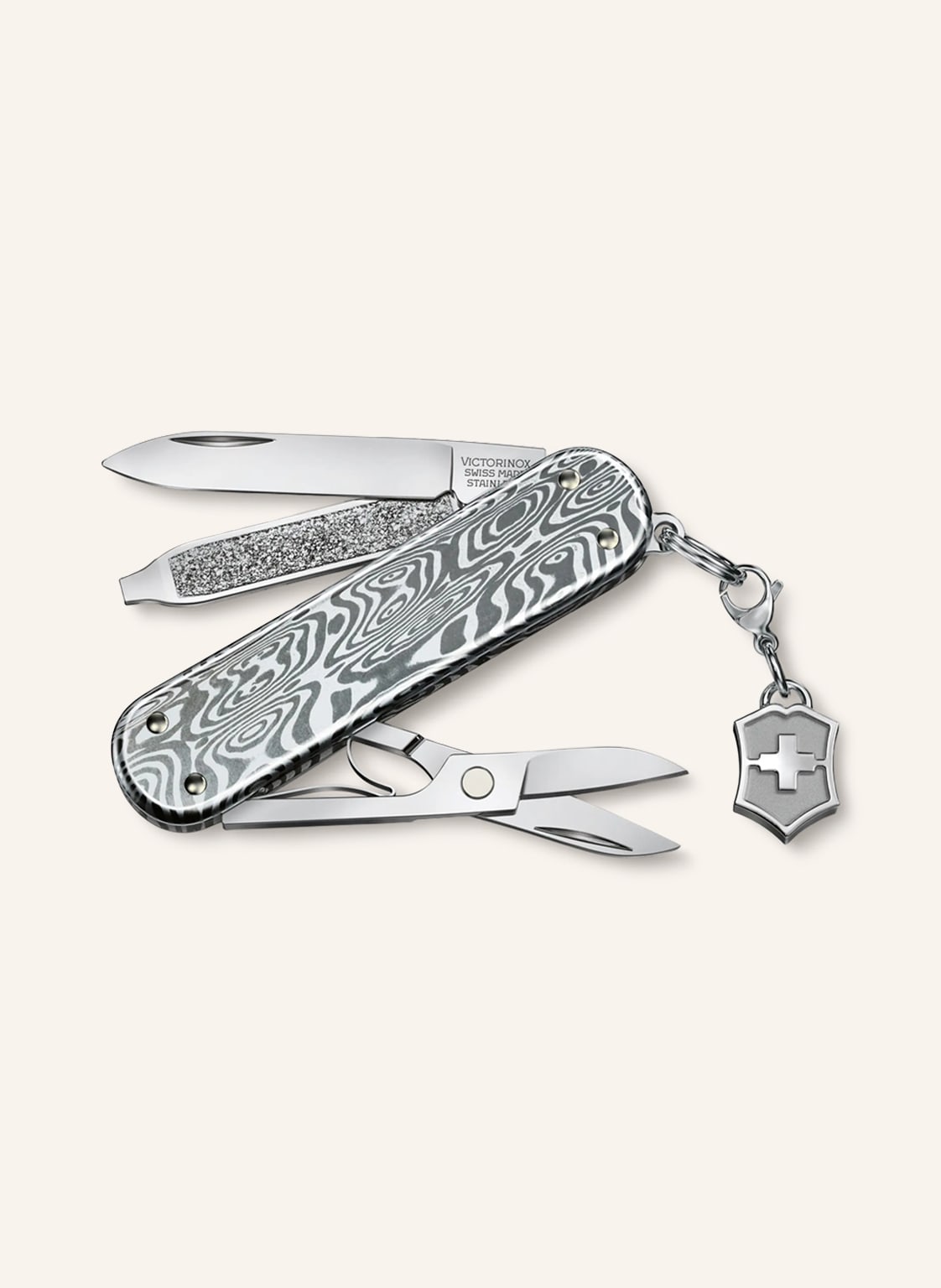 Image of Victorinox Taschenmesser Classic Sd Brilliant Damast silber