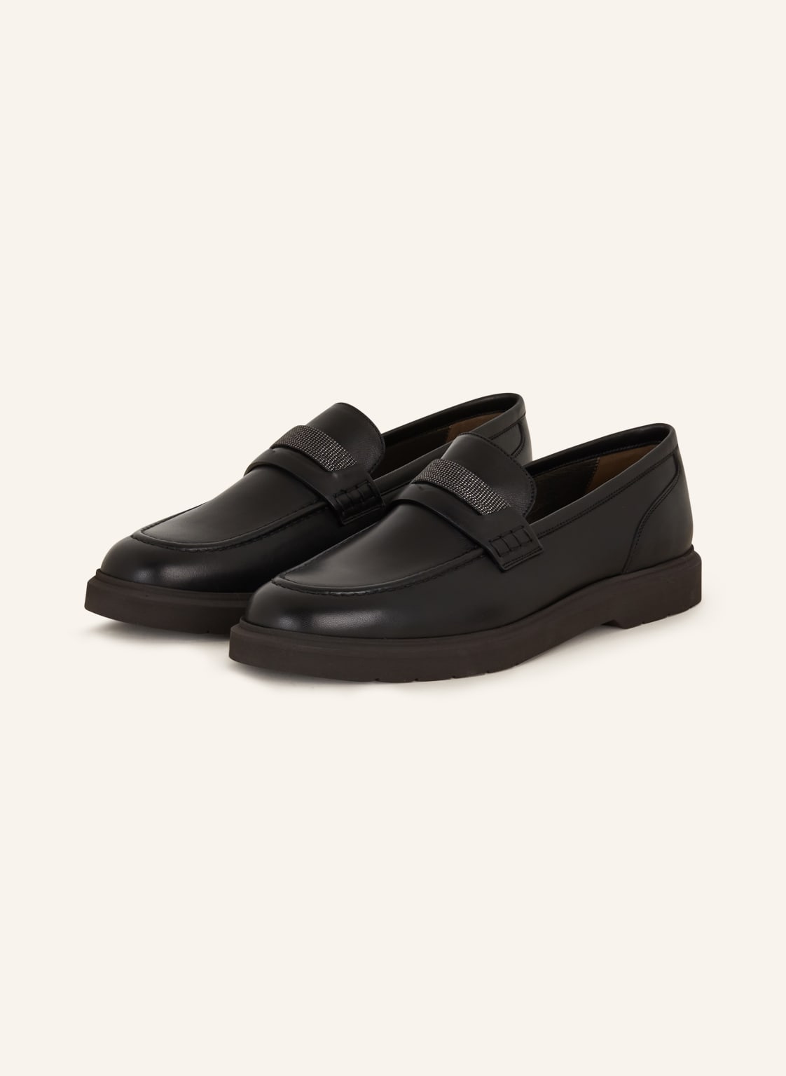Image of Brunello Cucinelli Penny-Loafer schwarz