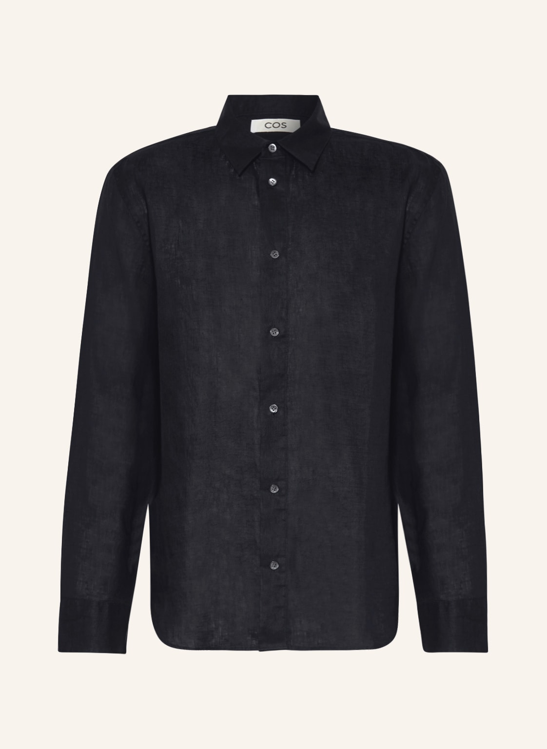 Image of Cos Leinenhemd Relaxed Fit blau