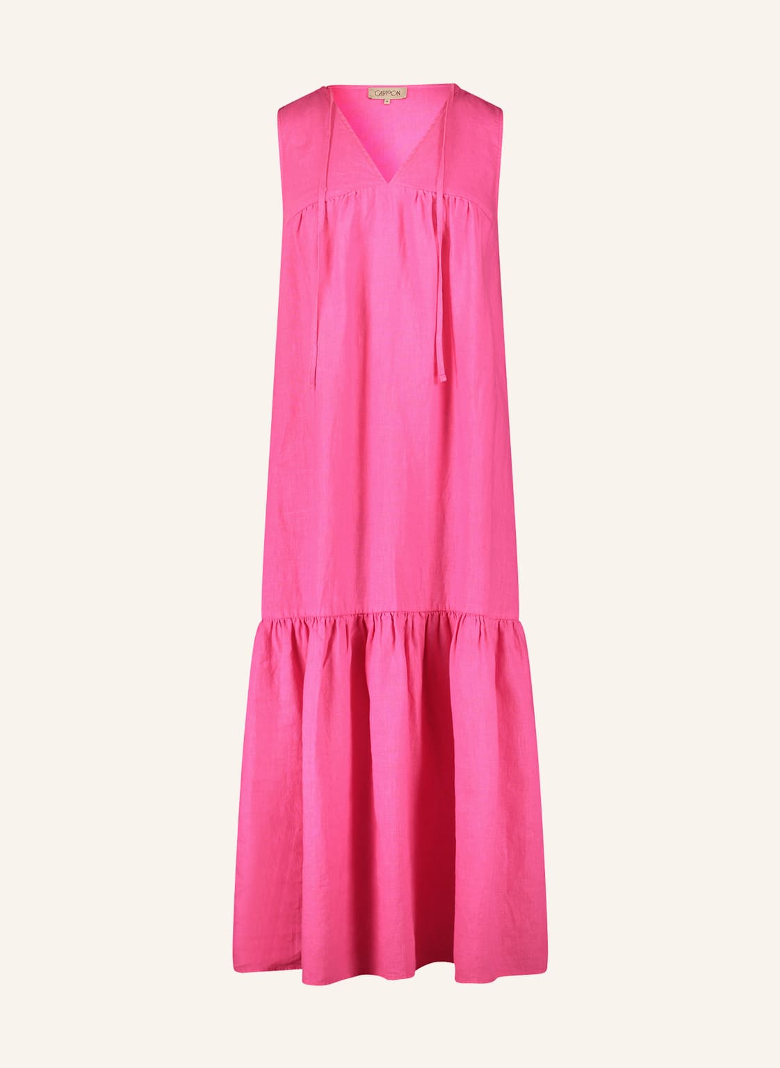 Image of Cartoon Leinenkleid pink