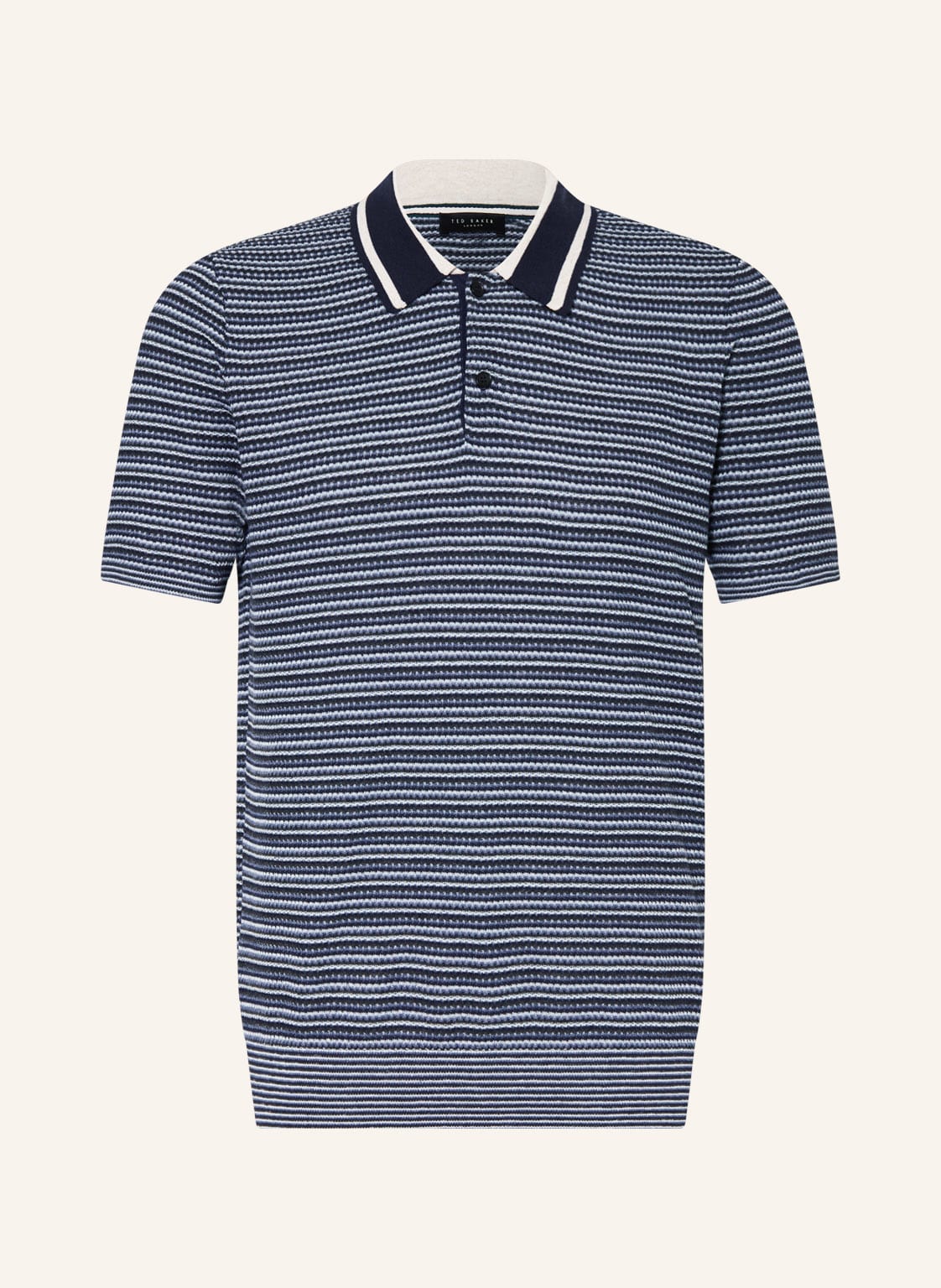 Image of Ted Baker Strick-Poloshirt Radwint blau