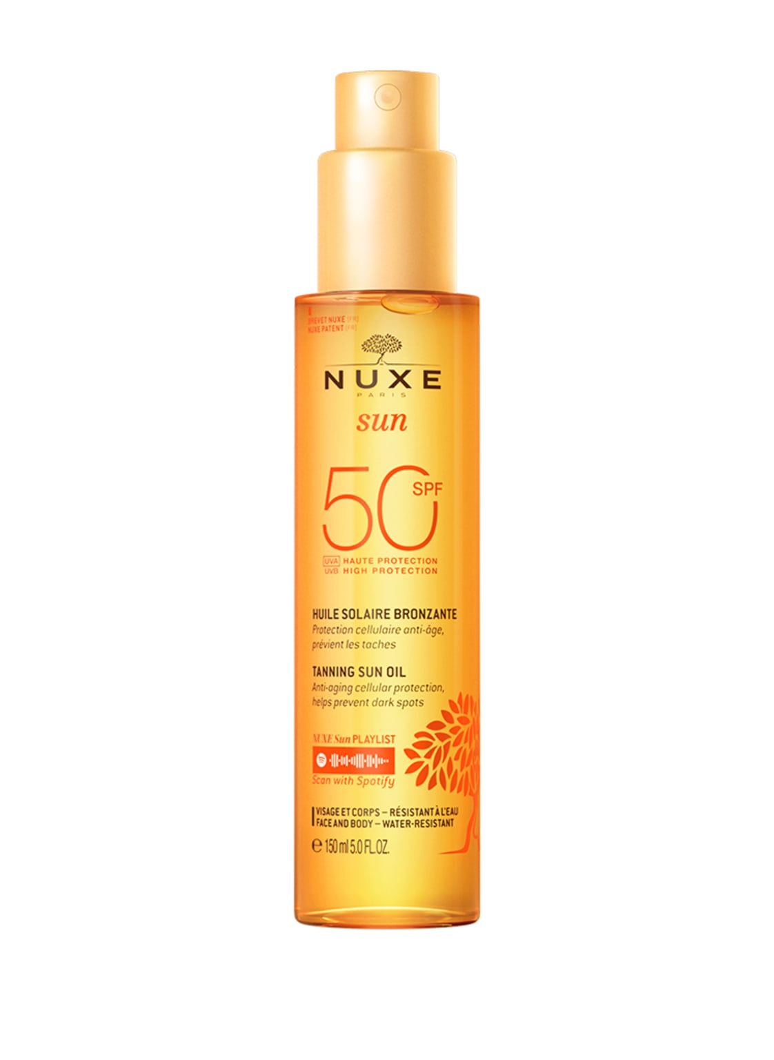Image of Nuxe Nuxe Sun Sonnenöl Gesicht & Körper Lsf 50 Sonnenschutz 150 ml