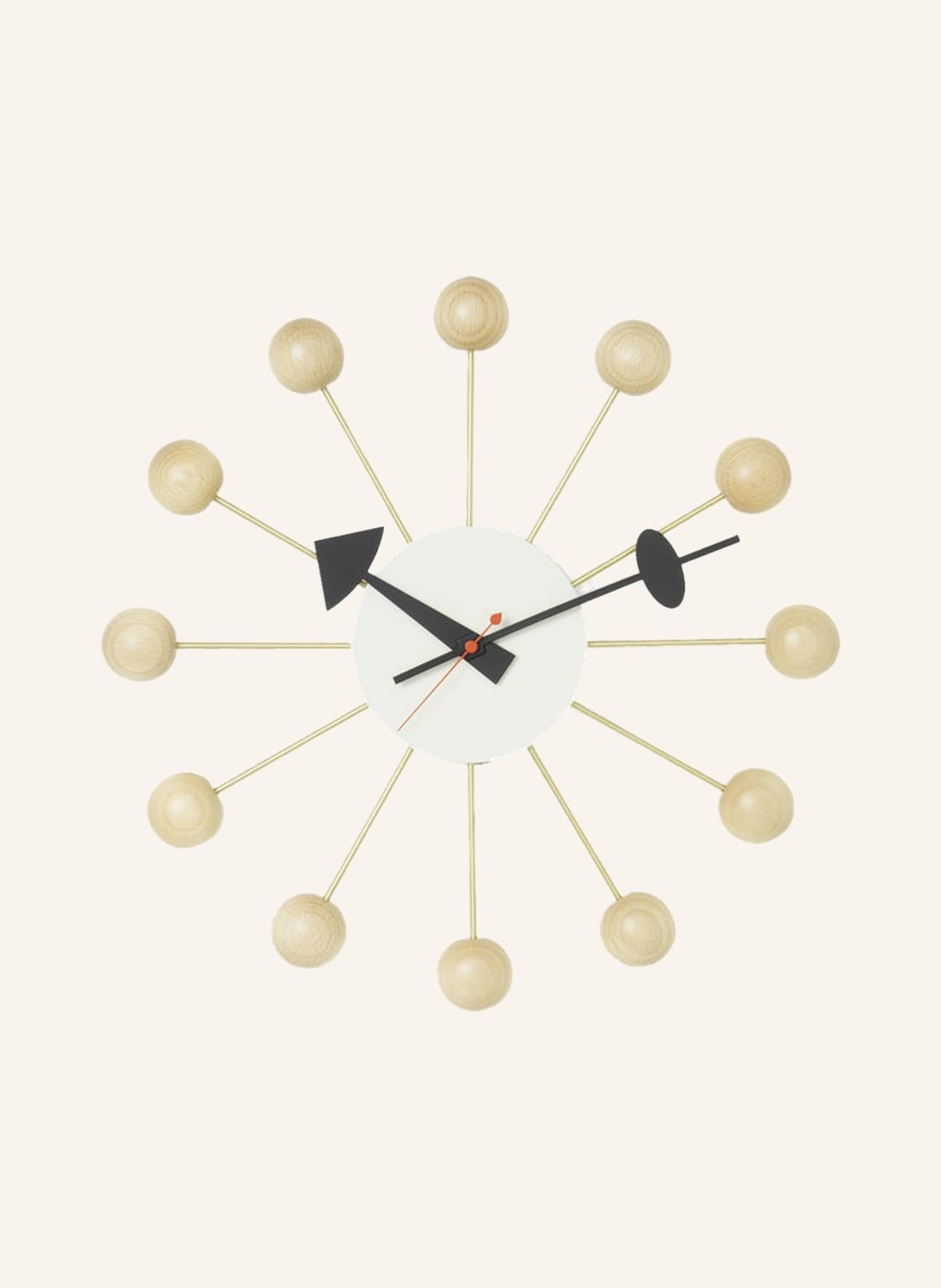 Image of Vitra Wanduhr Ball Clock beige