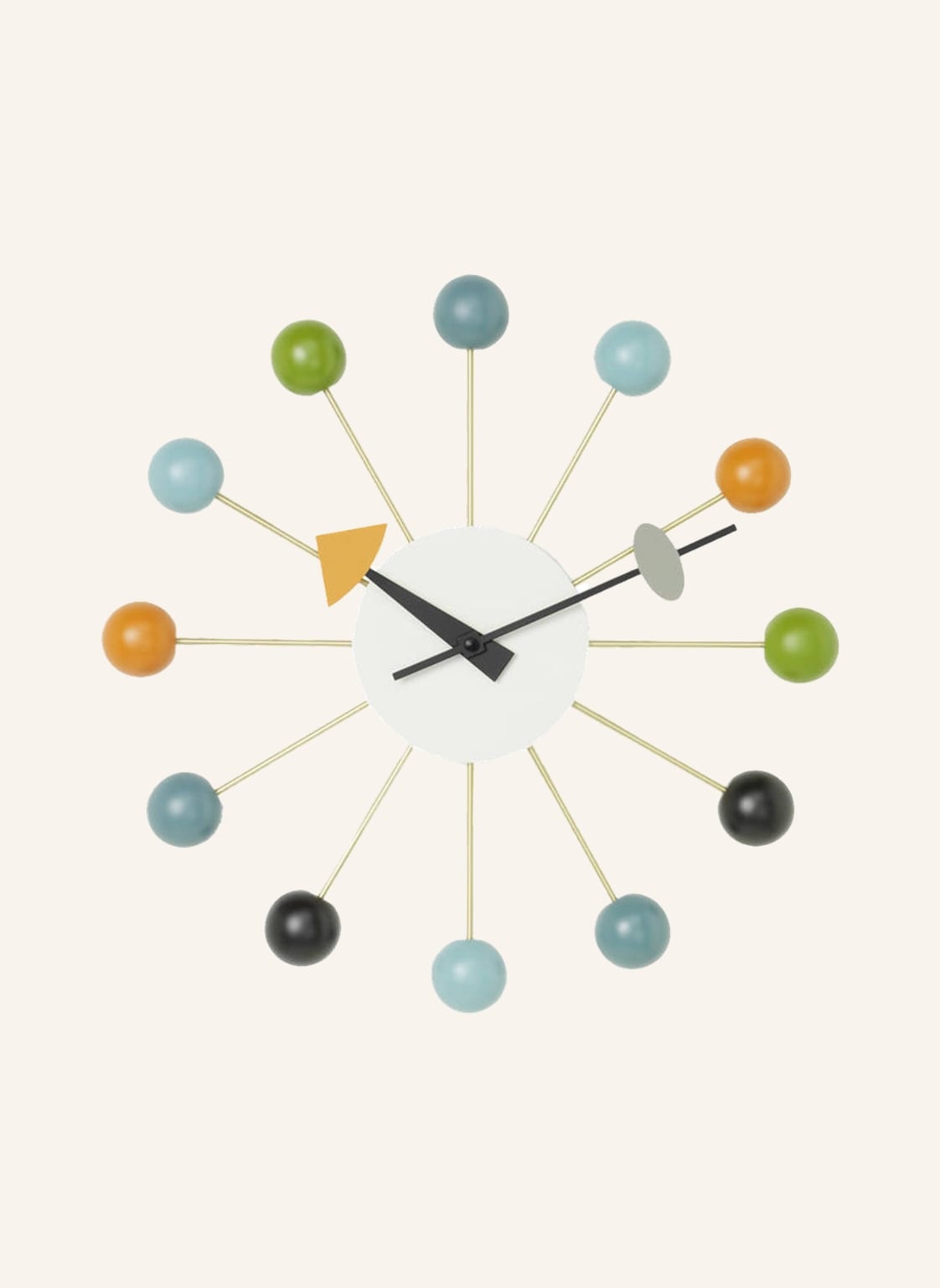 Image of Vitra Wanduhr Ball Clock blau