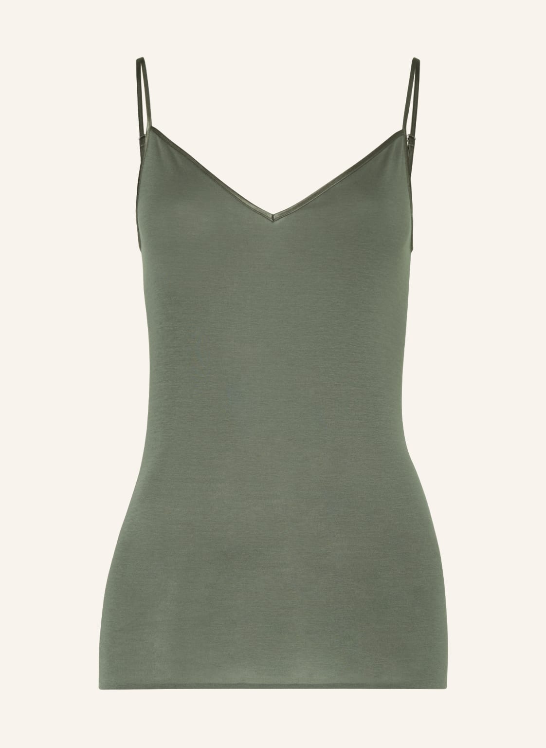 Image of Hanro Top Cotton Seamless gruen