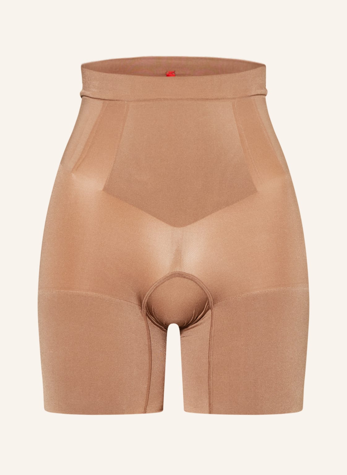 Image of Spanx Shape-Shorts Oncore High-Waisted Mid-Thigh Mit Push-Up-Effekt beige
