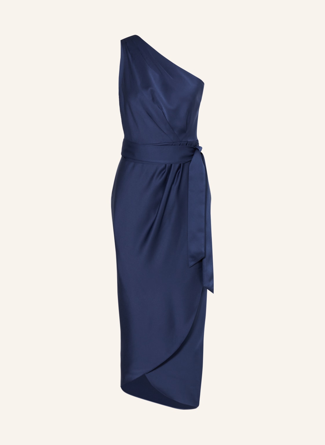 Image of Ted Baker One-Shoulder-Kleid Gabie In Wickeloptik blau