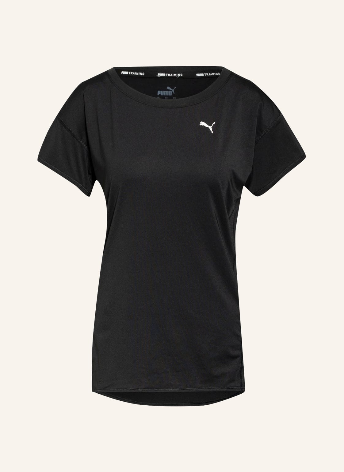 Image of Puma T-Shirt Train Favorite Mit Mesh-Einsatz schwarz