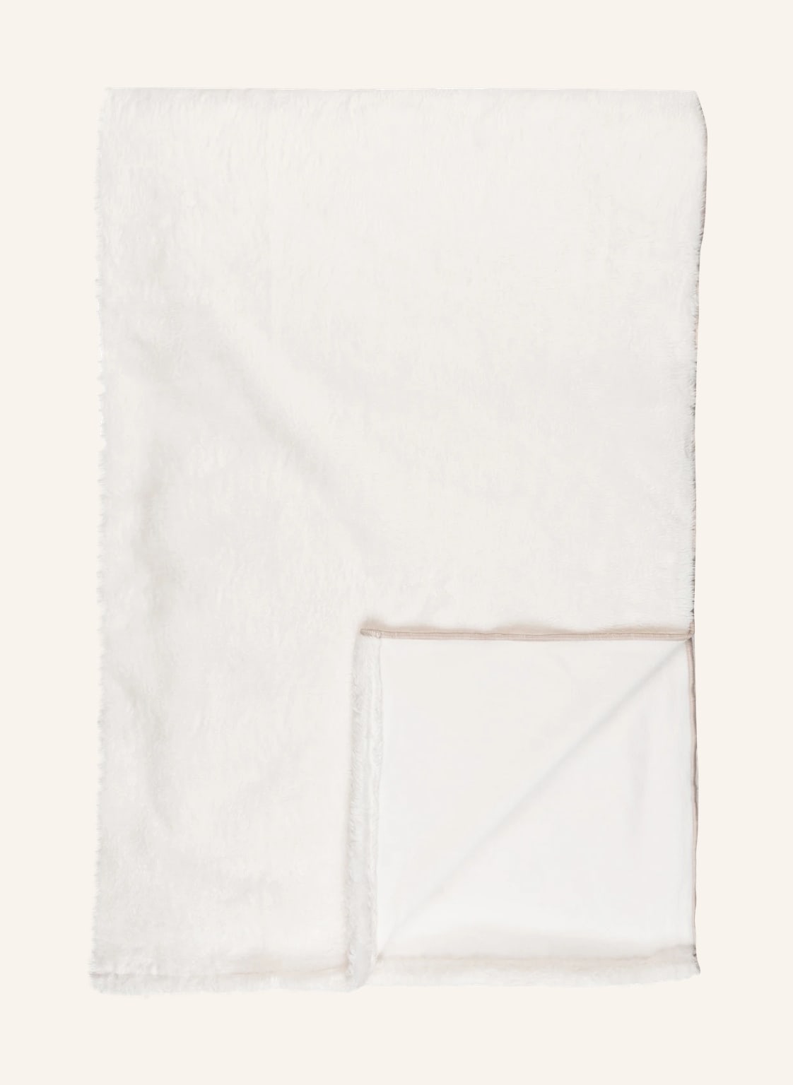 Image of Zoeppritz Plaid Reborn Bliss Aus Kunstpelz weiss