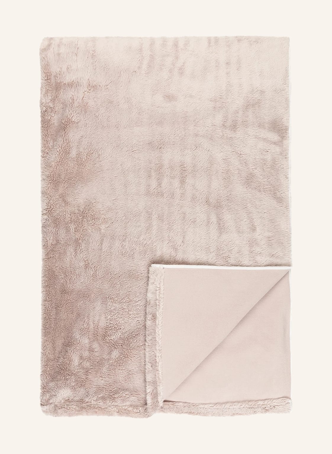 Image of Zoeppritz Plaid Reborn Bliss Aus Kunstpelz beige