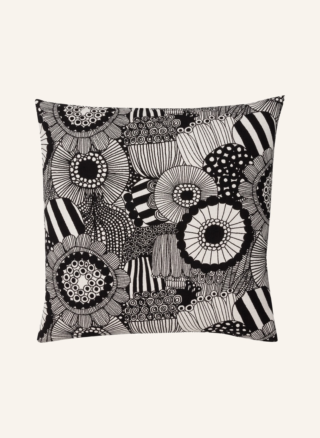 Image of Marimekko Dekokissenhülle Pieni Siirtolapuutarha schwarz