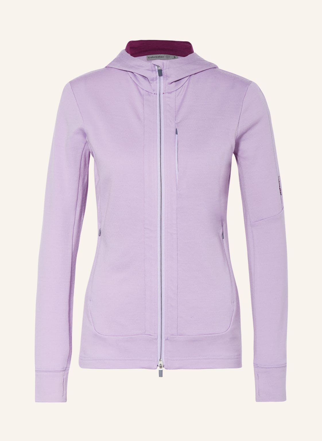 Image of Icebreaker Unterziehjacke Merino Quantum Iii Aus Merinowolle violett