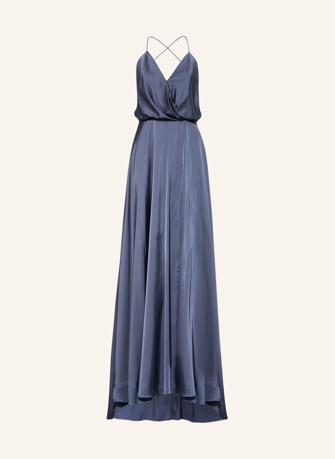 Image of Unique Abendkleid Mit Stola blau