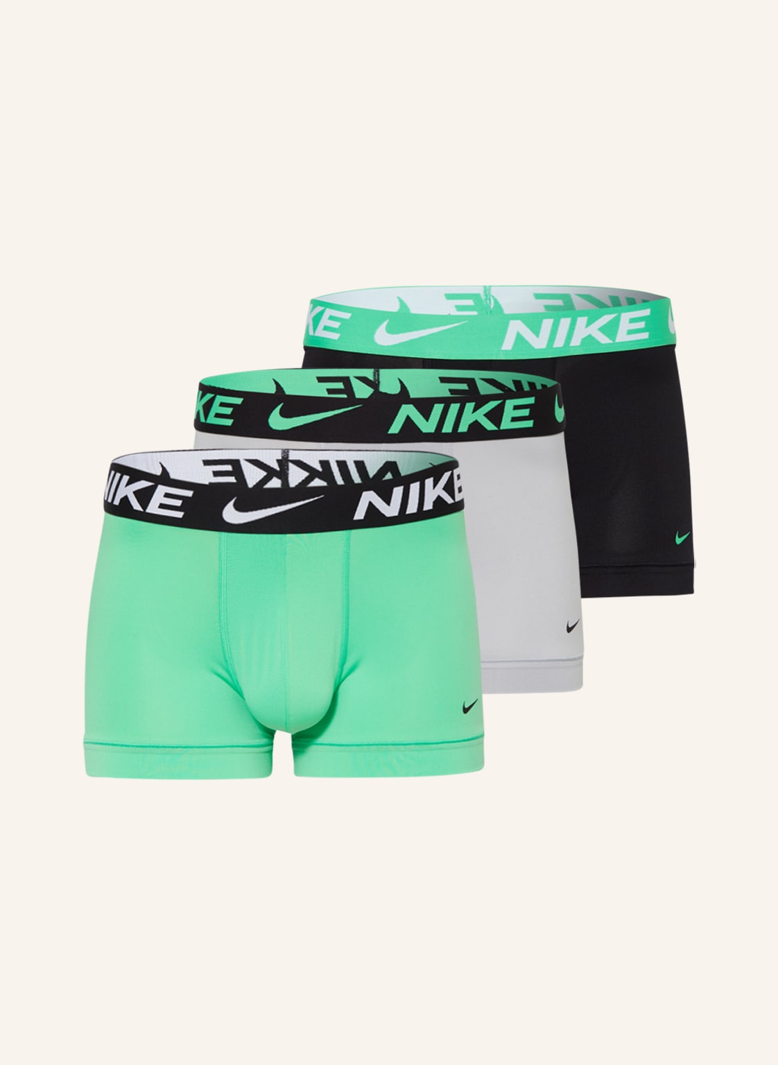 Image of Nike 3er-Pack Boxershorts Micro Essential gruen