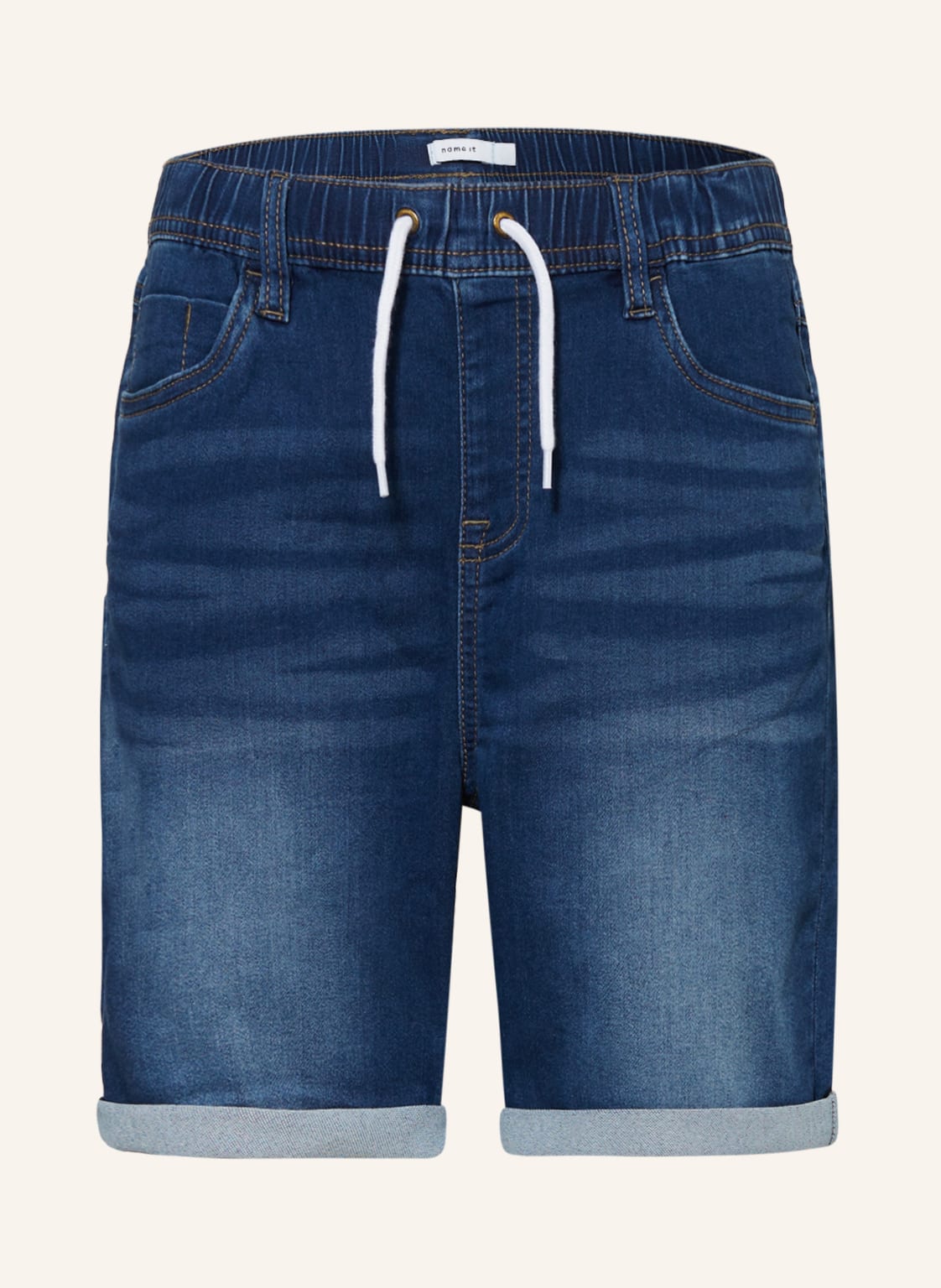 Image of Name It Shorts In Jeansoptik blau