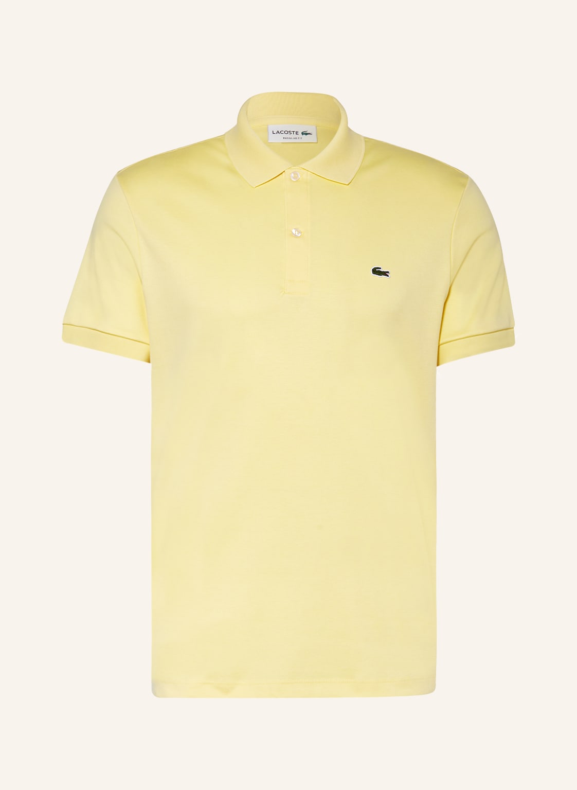 Image of Lacoste Jersey-Poloshirt Regular Fit gelb