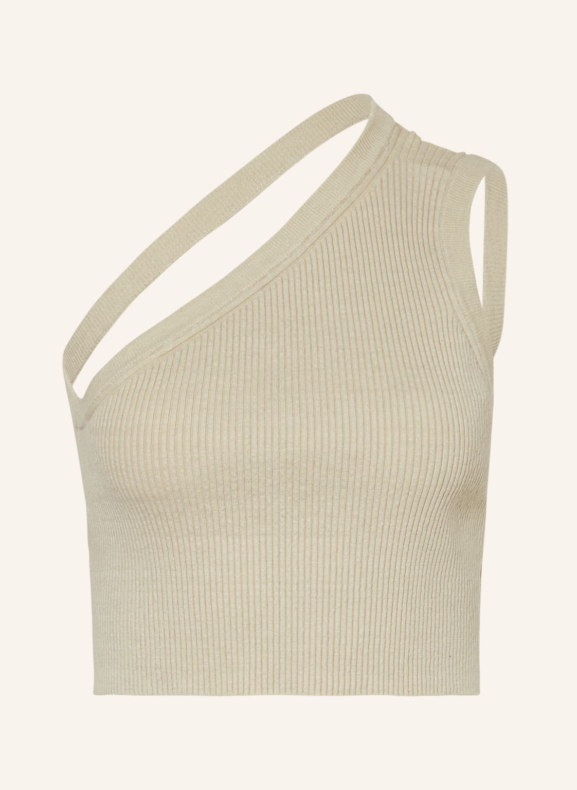 Image of Jacquemus Stricktop La Maille Ascu Mit Leinen beige