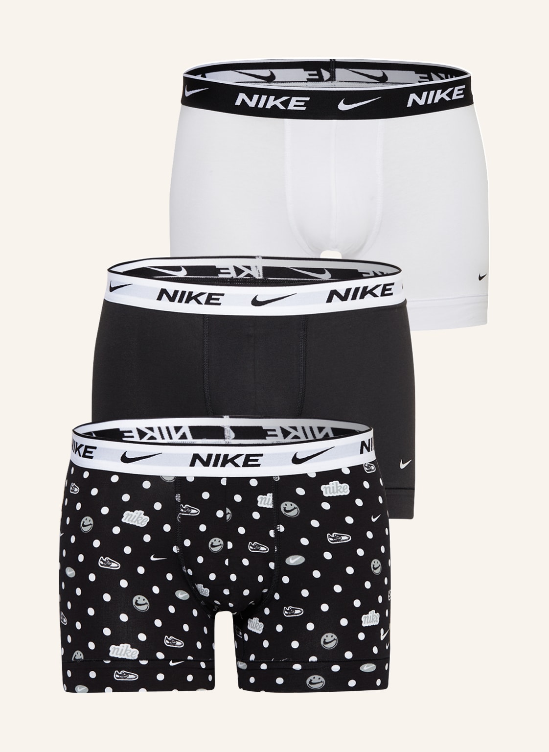 Image of Nike 3er-Pack Boxershorts Everday schwarz