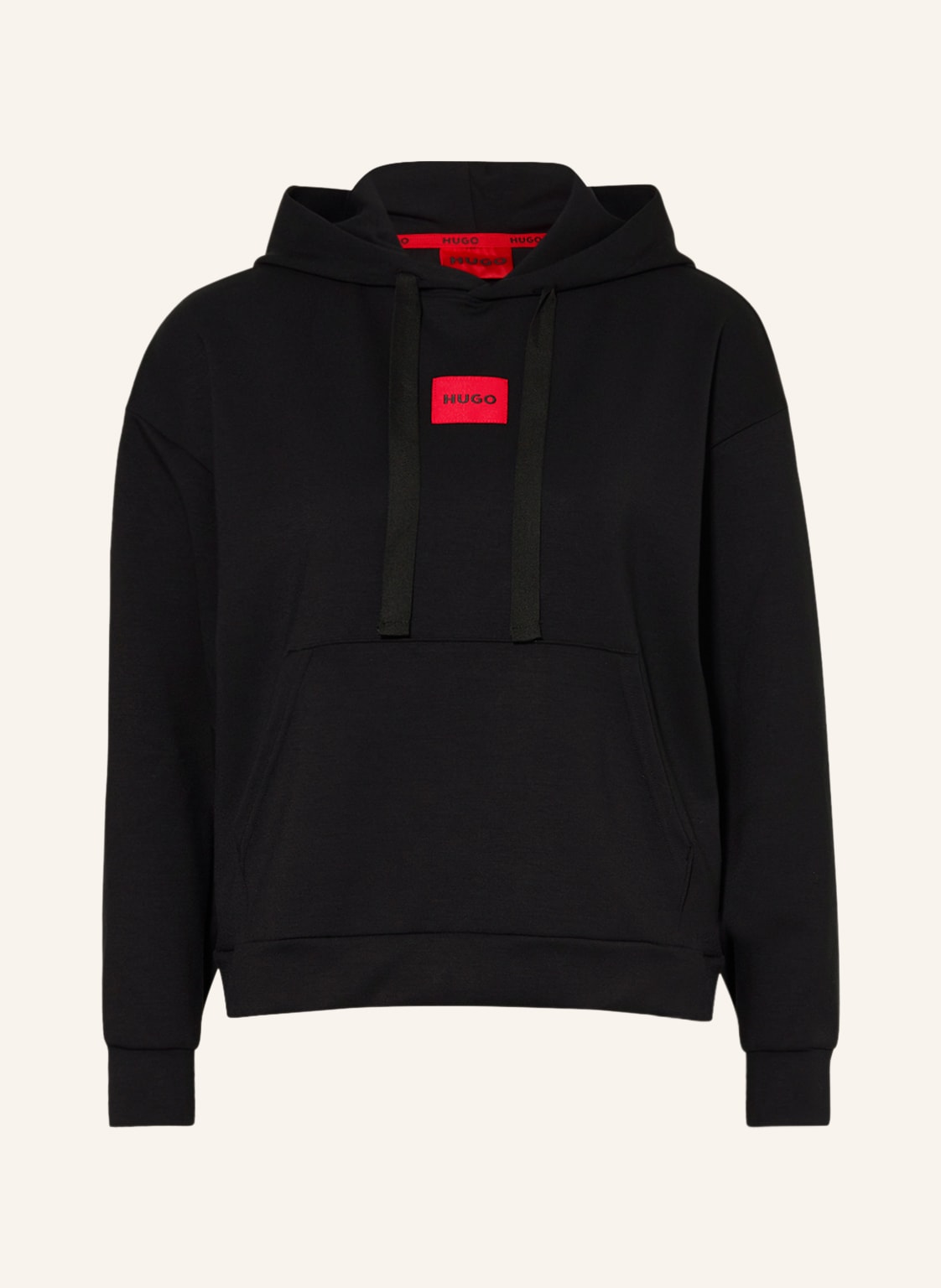 Image of Hugo Lounge-Hoodie Pure schwarz