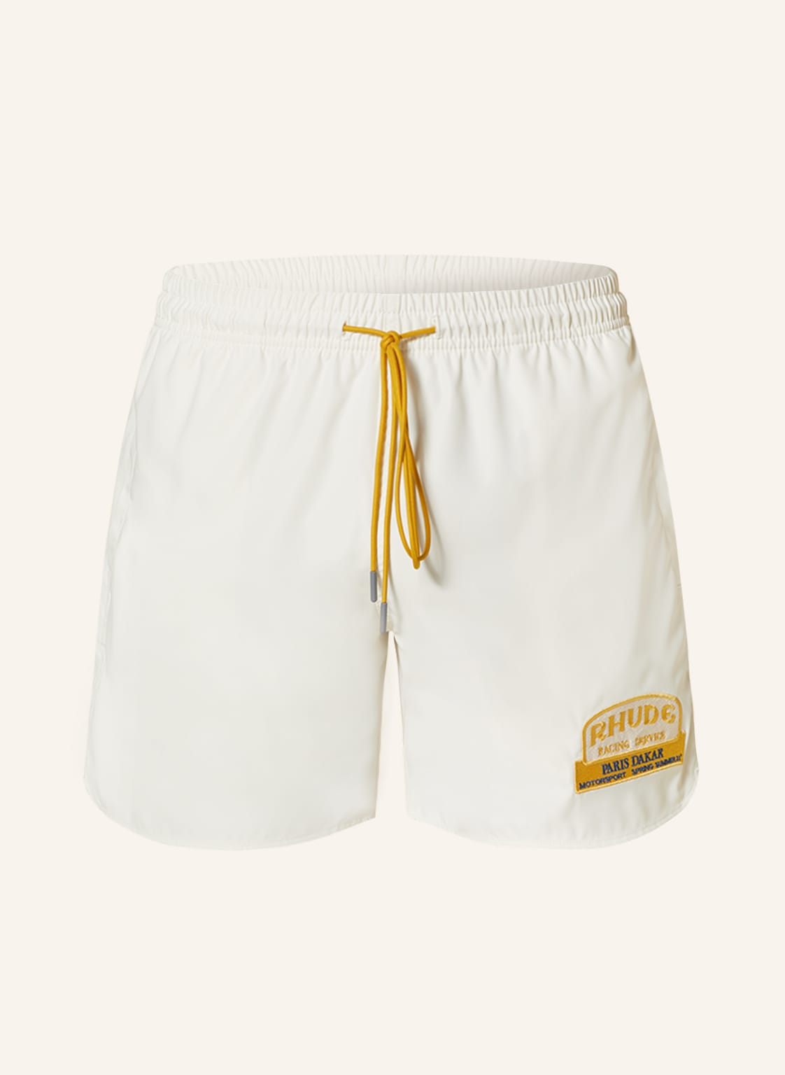 Image of Rhude Badeshorts Moto weiss