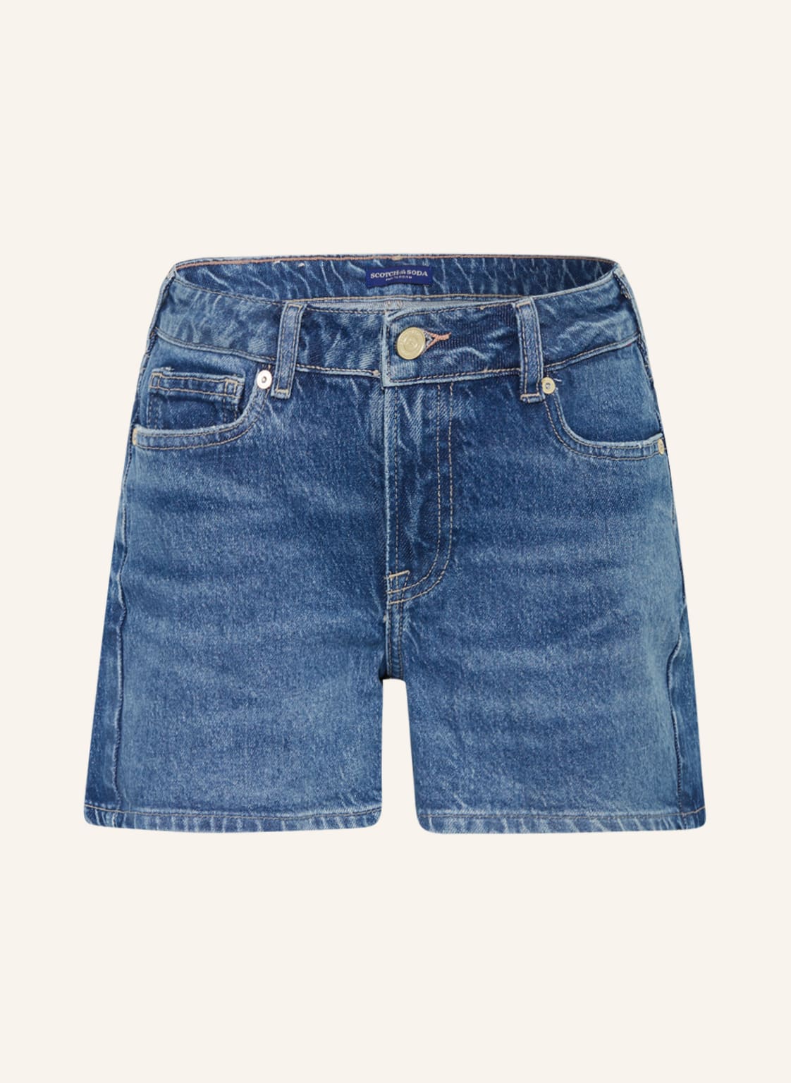 Image of Scotch & Soda Jeansshorts The Beach Boyfriend Fit blau