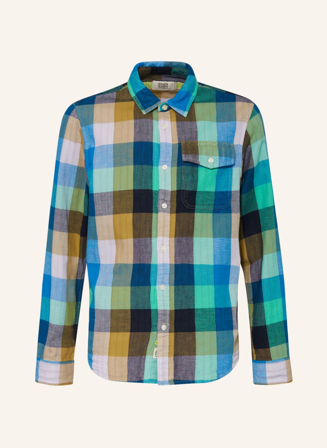 Image of Scotch & Soda Hemd Yarn blau