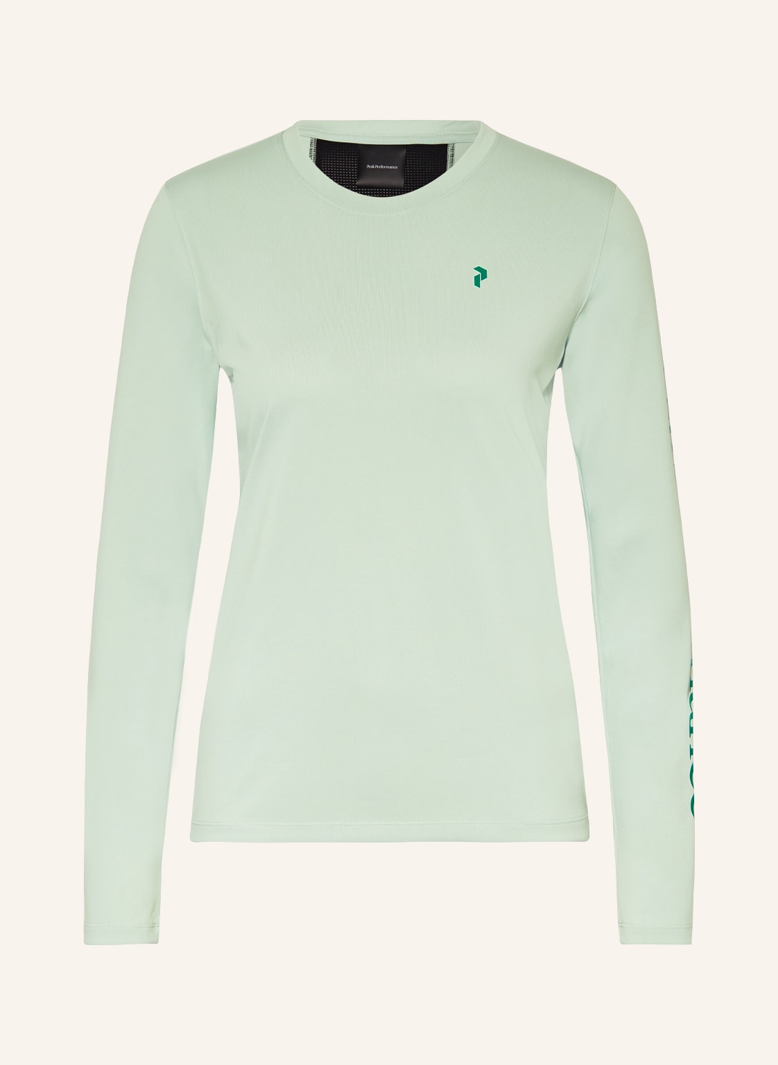 Image of Peak Performance Longsleeve Alum Light Mit Mesh gruen